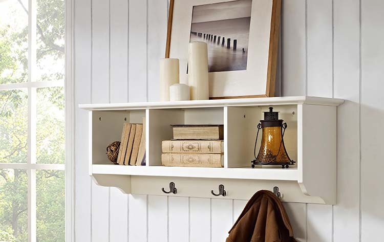 entryway cubbie shelf