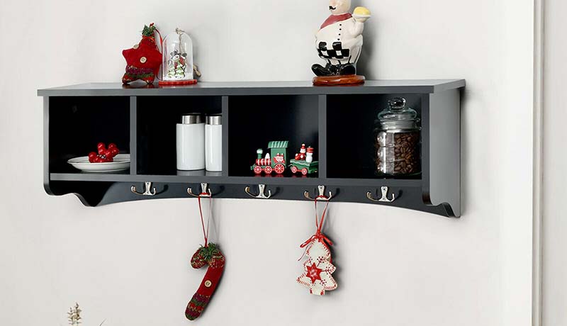 hanging entryway shelf