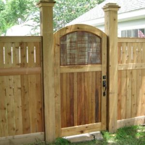 wooden garden gates
